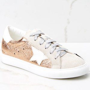 Rose Gold Sneakers size 7